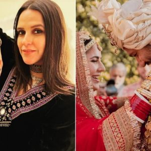 Neha Dhupia Shows Dress For Vicky Kaushal And Katrina Kaif's Sangeet Ceremony Neha Dhupia Shows Dress For Vicky Kaushal And Katrina Kaif's Sangeet Ceremony